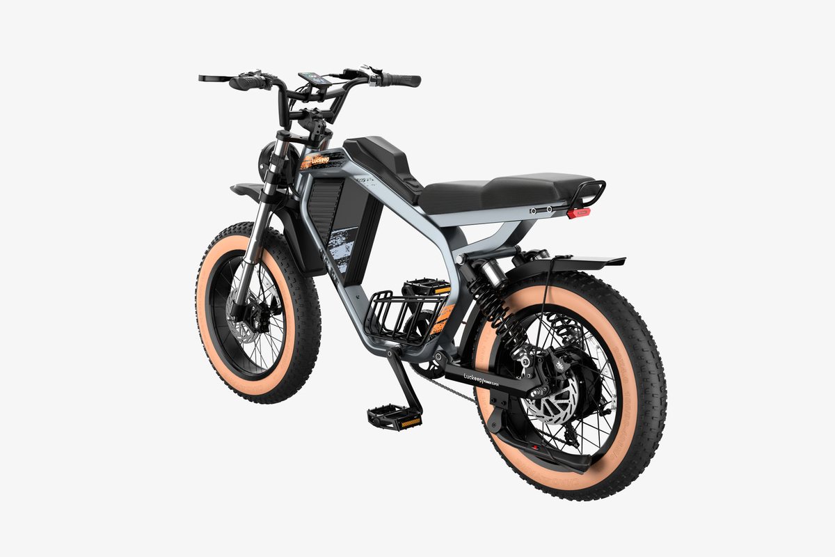 E-Bike X5 Max en gris, vista lateral