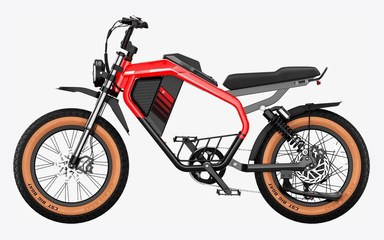 E-Bike X5 Max en rojo